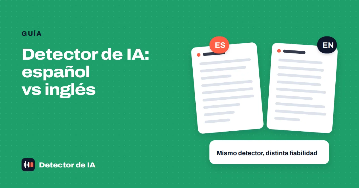 Portada: detección de IA en español frente a inglés