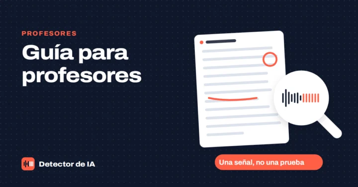 Portada: guía del detector de IA para profesores
