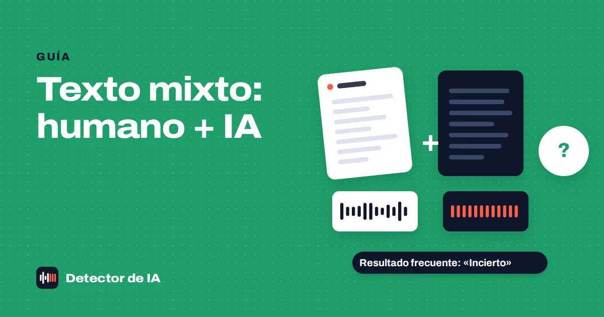Portada: texto mixto, humano más IA