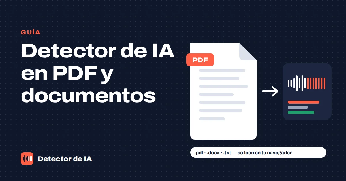 Detector de IA para archivos PDF, DOCX y TXT